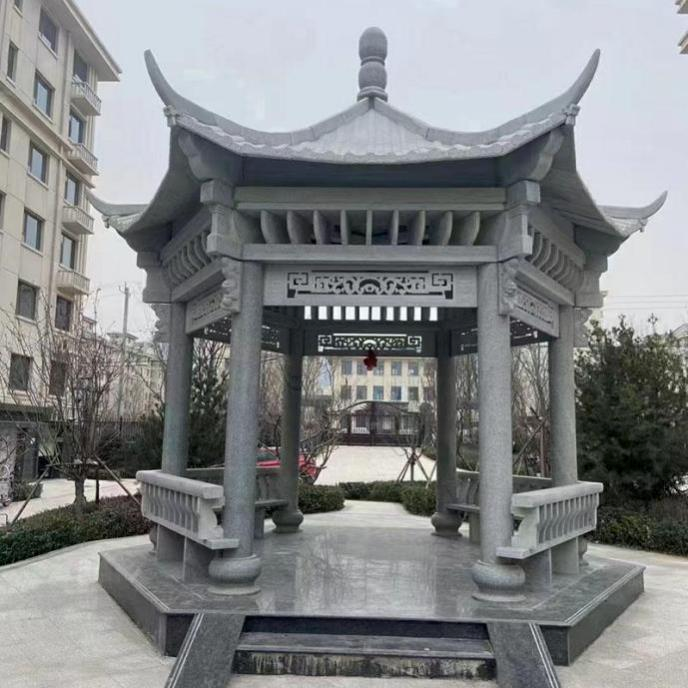 石材凉亭-长廊